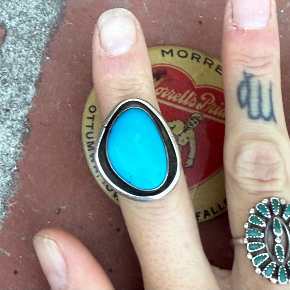 Silver blue  Ring